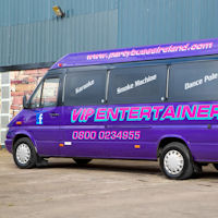 16 Seater VIP Entertainer Party Coach exterior 2