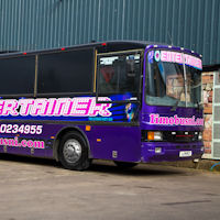 39 Seater VIP Entertainer Party Coach exterior 1